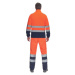 Cerva Sevilla Pánska HI-VIS fleecová bunda 03460002 oranžová/navy