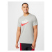 Nike Sportswear Tričko 'FUTURA 2'  sivá melírovaná / oranžovo červená / biela