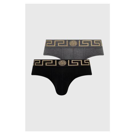 Slipy Versace pánske, čierna farba, AU10180 A232741
