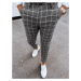 Men's Dark Grey Plaid Dstreet Chino Pants