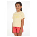 Detské tričko Tommy Hilfiger žltá farba