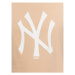 New Era Tričko Unisex New York Yankees Mlb League Essential 60332281 Béžová Oversize