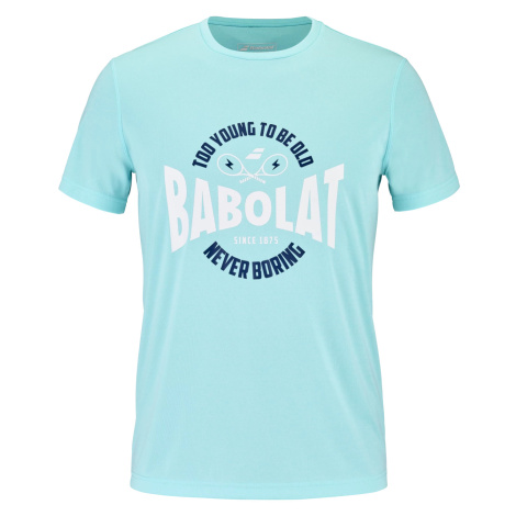 Pánské tričko Babolat Exercise Graphic Tee Men Angel Blue XL