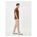 Koton Chino Trousers Pocket Detailed High Waist Slim Fit