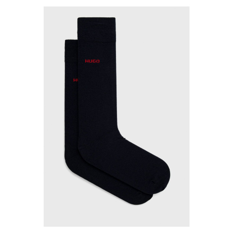 Ponožky HUGO (2-pak) pánske,tmavomodrá farba,50468099 Hugo Boss