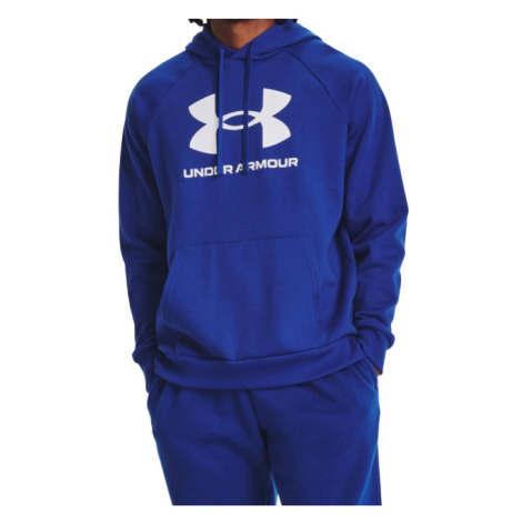 UNDER ARMOUR-UA Rival Fleece Logo HD-BLU Modrá