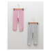 LC Waikiki Lw - Basic Baby Girl Pajama Bottom 2-Pack with Elastic Waistband