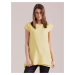 Yellow tunic with layered ruffles