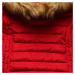 MODOVO Zimná bunda s kapucňou červená