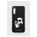 Puzdro na mobil Karl Lagerfeld A34 5G A346 čierna farba