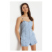 Trendyol Light Blue Strap Denim Overalls