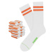 CHEERIO* Ponožky  limetová / oranžová / biela