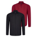 DUAL SET G726 DEWBERRY MENS SHIRTS-BLACK-BURGUNDY