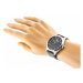 Pánske hodinky strieborno-čiernej farby Gino Rossi 10856A-1A1