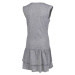 Lewro TOTTA Dievčenské šaty s volánmi, sivá, veľkosť