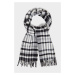 ŠÁL GANT CHECK SCARF EBONY BLACK