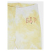 Bielo-žlté dievčenské batikované legíny GAP