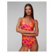 Dámske Oranžové Jednodielne Plavky Nike Swim Nike Hydrastrong Multi Print Fastback