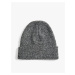 Koton Basic Knit Beanie with Folding Detail with Patches.