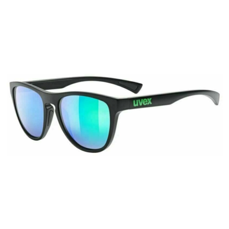 UVEX ESNLT Spirit Black Mat/Mirror Green Cyklistické okuliare