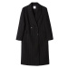 Bershka Prechodný kabát  sivá / čierna