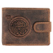 Wild Luxusná pánska peňaženka s prackou s obrázkom znamení zverokruhu - Škorpión - hnedá