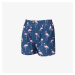 Trenírky Horsefeathers Manny Boxer Shorts Blue/ Flamingos Print