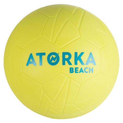 Lopta na plážovú hádzanú HB500B veľkosť 1 žltá ATORKA