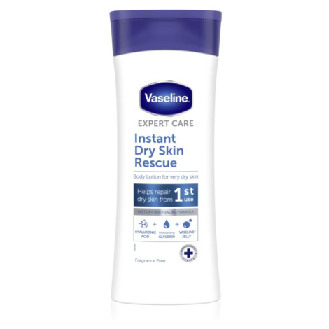 Vaseline Instant Dry Skin Rescue telové mlieko pre veľmi suchú pokožku