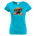 Dámské tričko s potlačou Mastiff- vtipné tričko