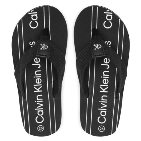 Calvin Klein Jeans Žabky Logo Flip Flop V3X8-80624-0058 M Čierna