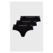 Slipy Versace (3-pak) pánske, čierna farba, AU04319