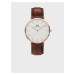 Hnedé unisex hodinky s koženým remienkom Daniel Wellington Classic St Mawes