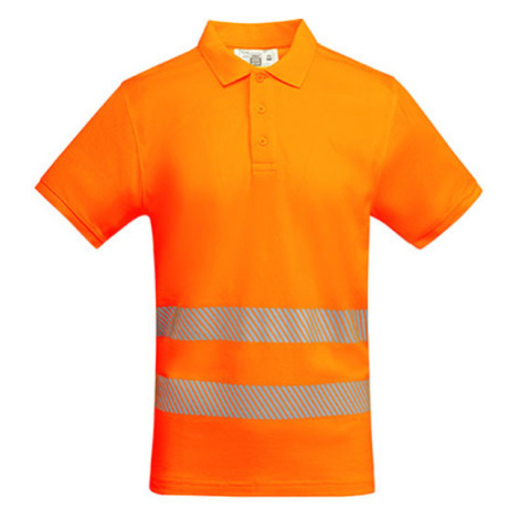 Roly Atrio Pánske reflexné polo tričko HV9318 Fluor Orange 223