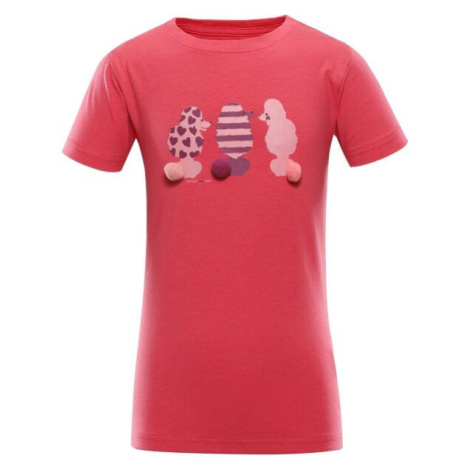 NAX POLEFO Detské tričko, ružová, veľkosť