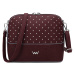 Vuch Vínová dámska crossbody kabelka Cara Dotty Wine