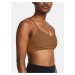 Hnedá dámska športová podprsenka Under Armour Meridian Rib Bralette