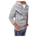 Gray Dstreet BX5102 men's zipped hoodie