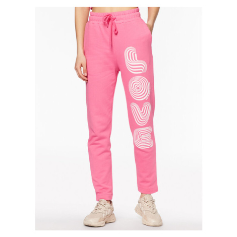 LOVE MOSCHINO Teplákové nohavice W155609M 4457 Ružová Regular Fit