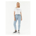 Converse Tričko Retro Chuck Cropped Tee 10025897-A01 Biela Regular Fit