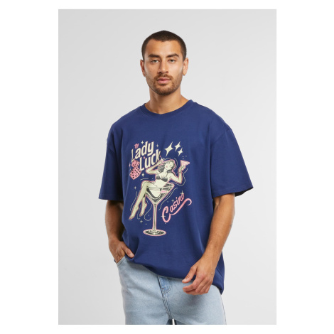 Men's T-shirt Lady Luck Oversize dark blue mister tee