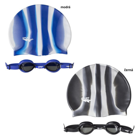 Detské plavecké okuliare SPURT ZEBRA 1100 s čiapkou