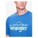 Wrangler Tričko Logo Tee WC5FGE47G 112335672 Modrá Regular Fit