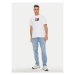 Tommy Jeans Tričko Street Sigh Flag DM0DM18528 Biela Regular Fit