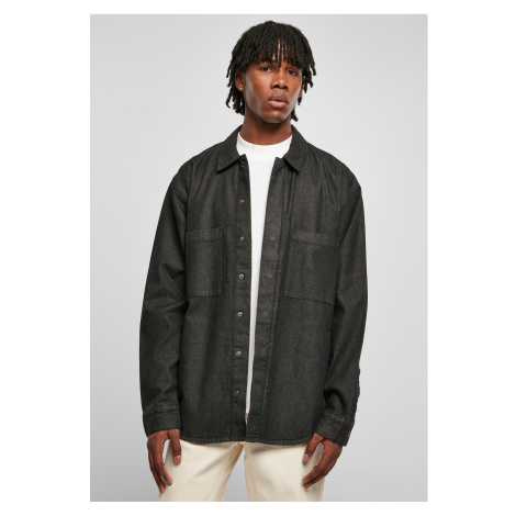 Oversized Denim Pocket Shirt RealBlack Washed Urban Classics