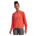 Mikina Under Armour Rival Terry Fz Hoodie Vermillion