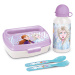 Darčekový set Disney Frozen desiatový box s príborom a fľaša 400 ml