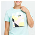 Puma International Graphic Tee Tyrkysové