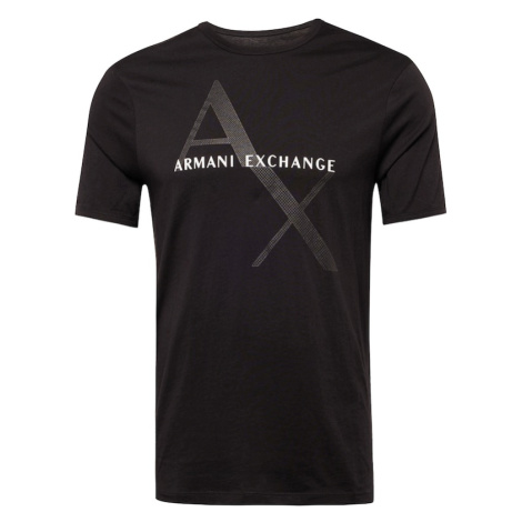 ARMANI EXCHANGE Tričko  čierna / biela