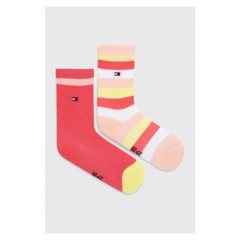 Detské ponožky Tommy Hilfiger 2-pak zelená farba